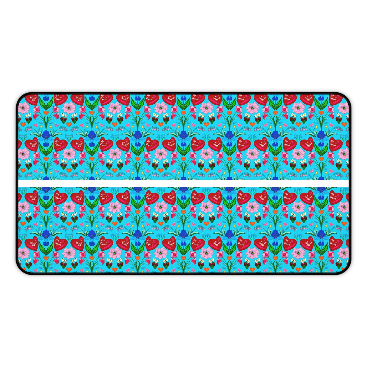 Valentine Sweet Treats - Aqua - Desk Mat