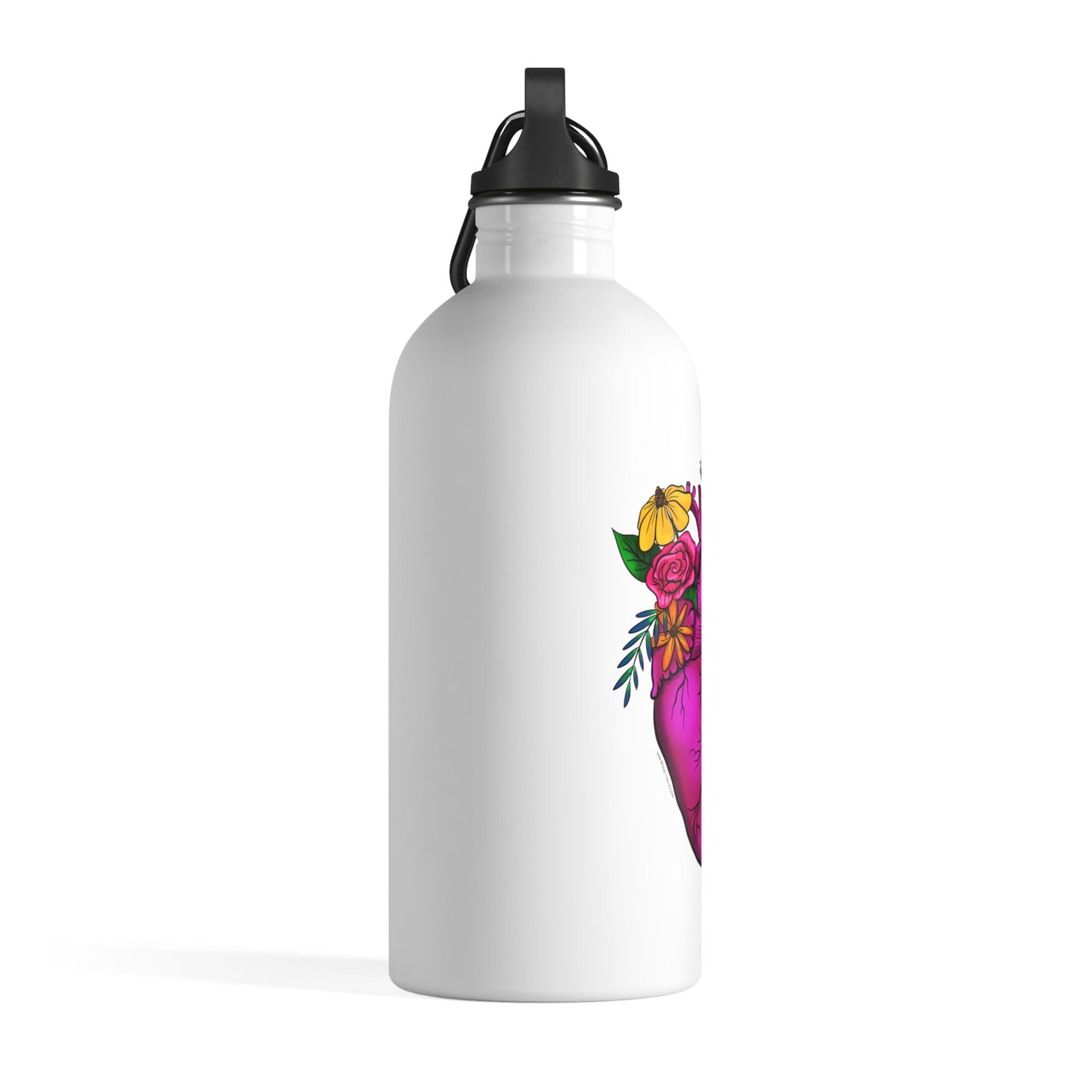 Blooming Heart - Stainless Steel Water Bottle