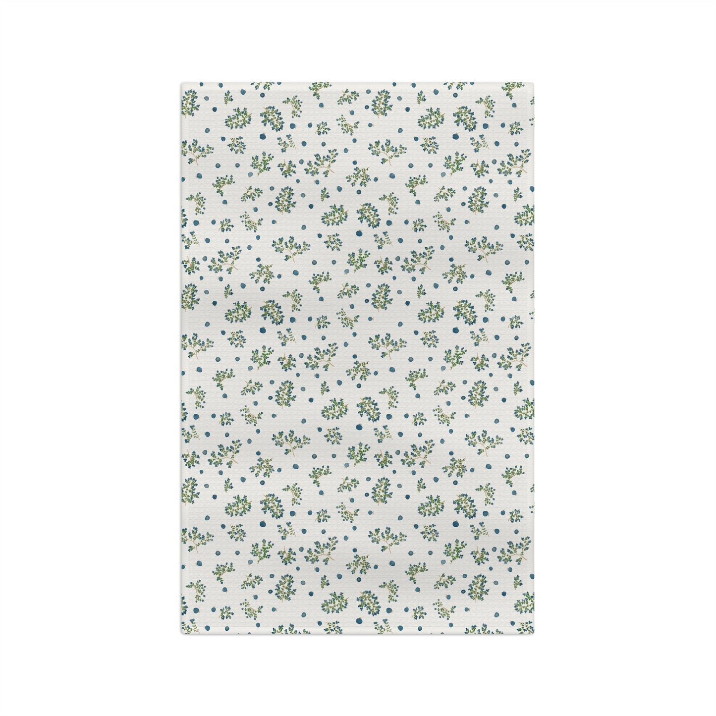 Blueberry Branches- Ivory - Soft Tea Towel