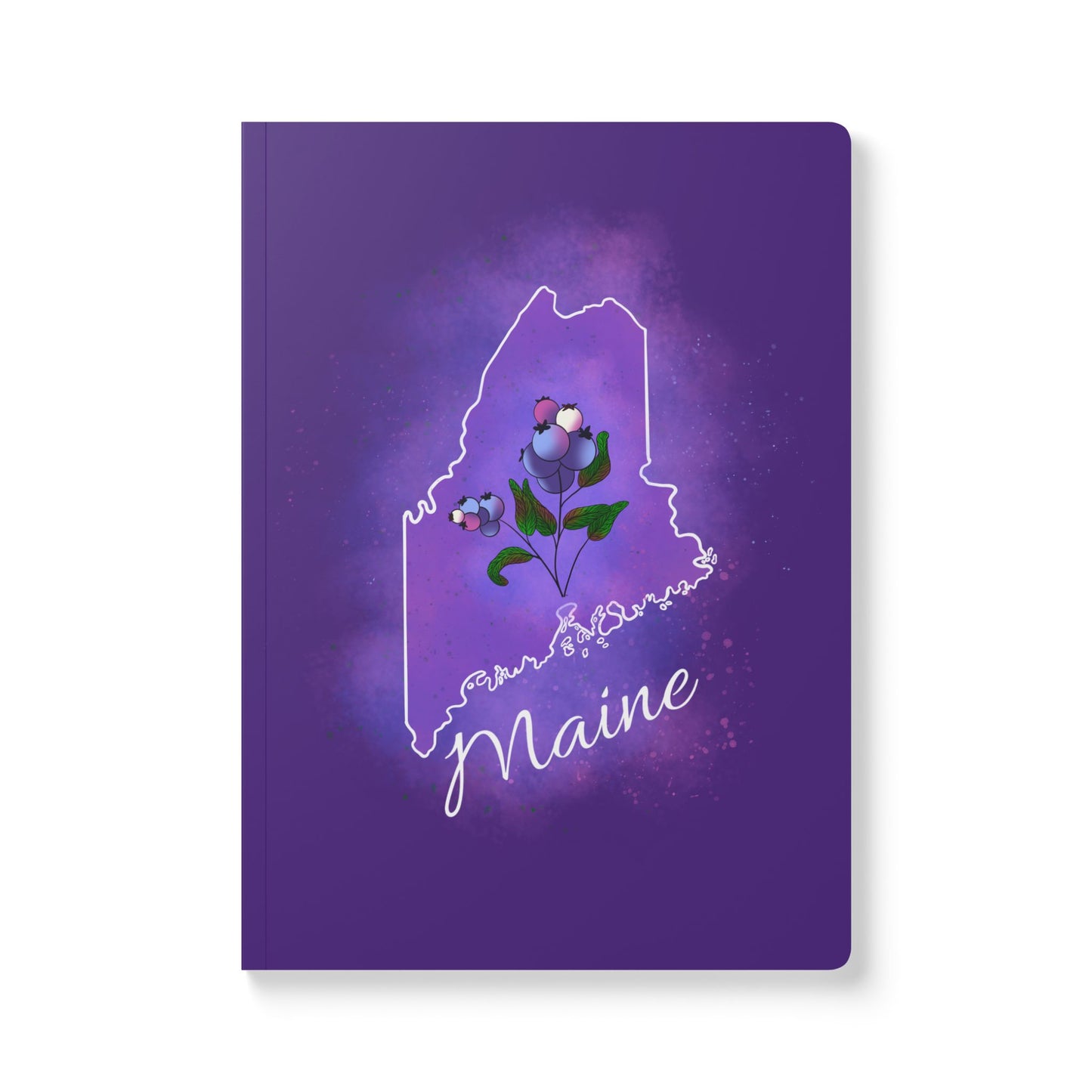 Maine Blueberries 200 Page Softcover Journal (with Inside Prints)