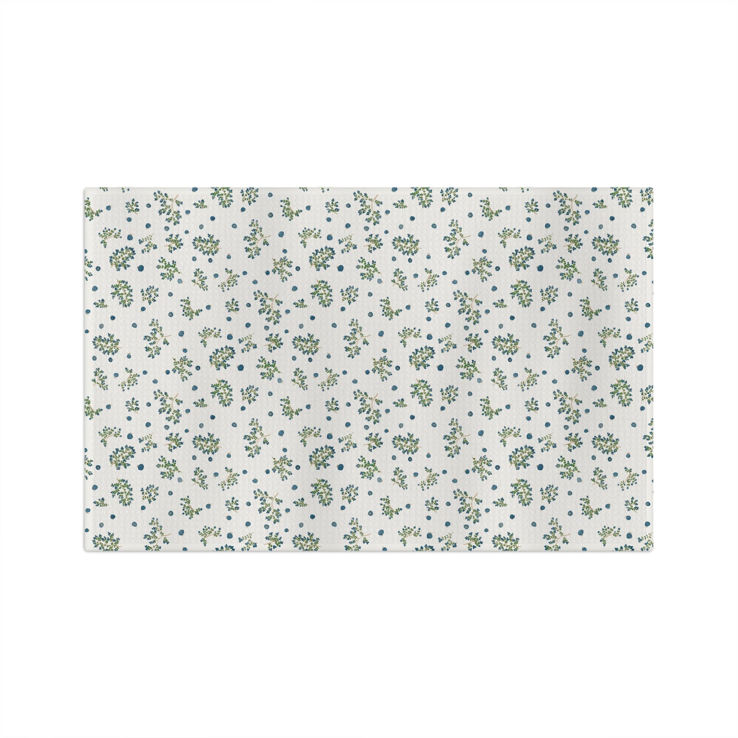 Blueberry Branches- Ivory - Soft Tea Towel