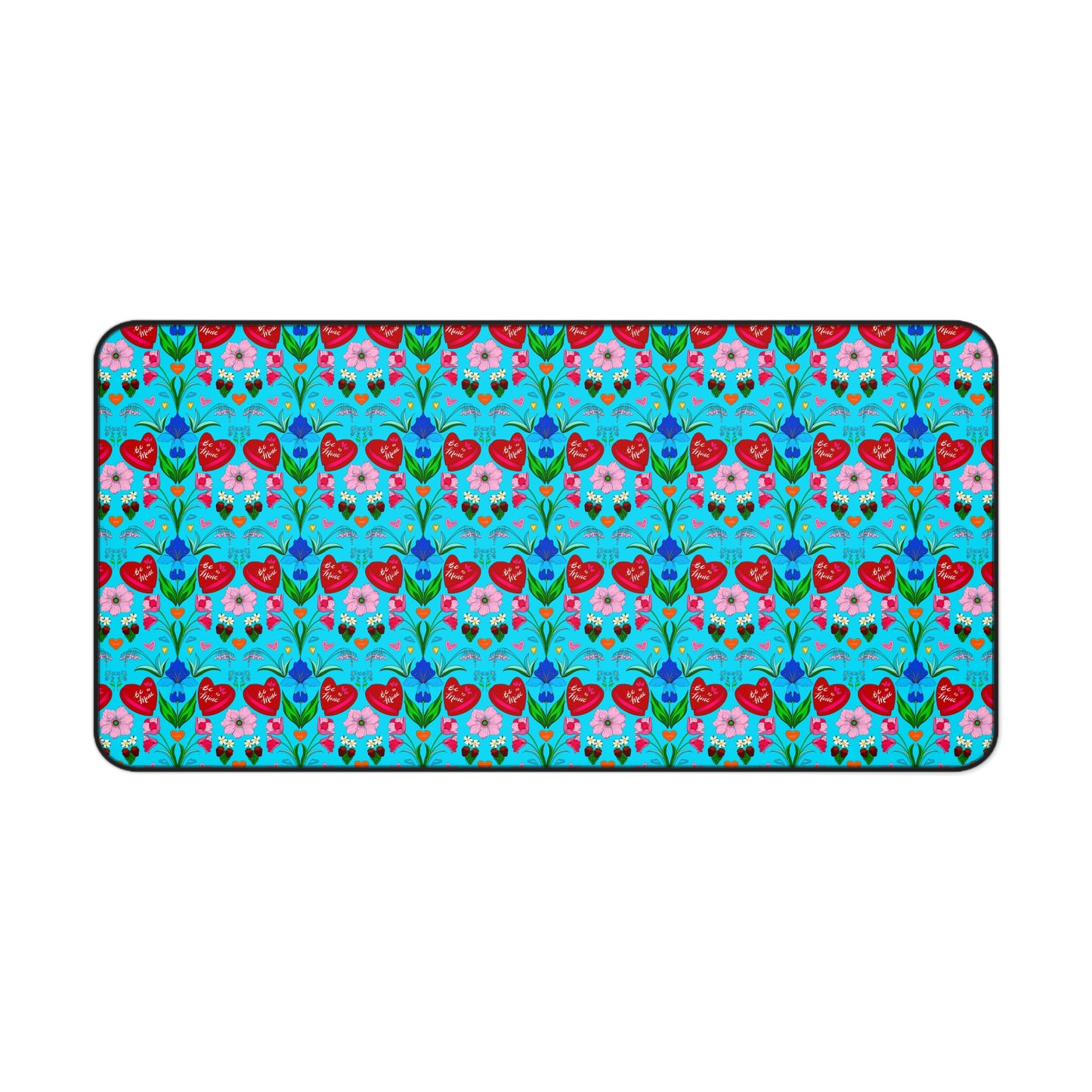 Valentine Sweet Treats - Aqua - Desk Mat