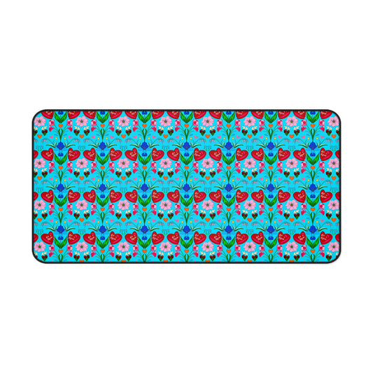 Valentine Sweet Treats - Aqua - Desk Mat