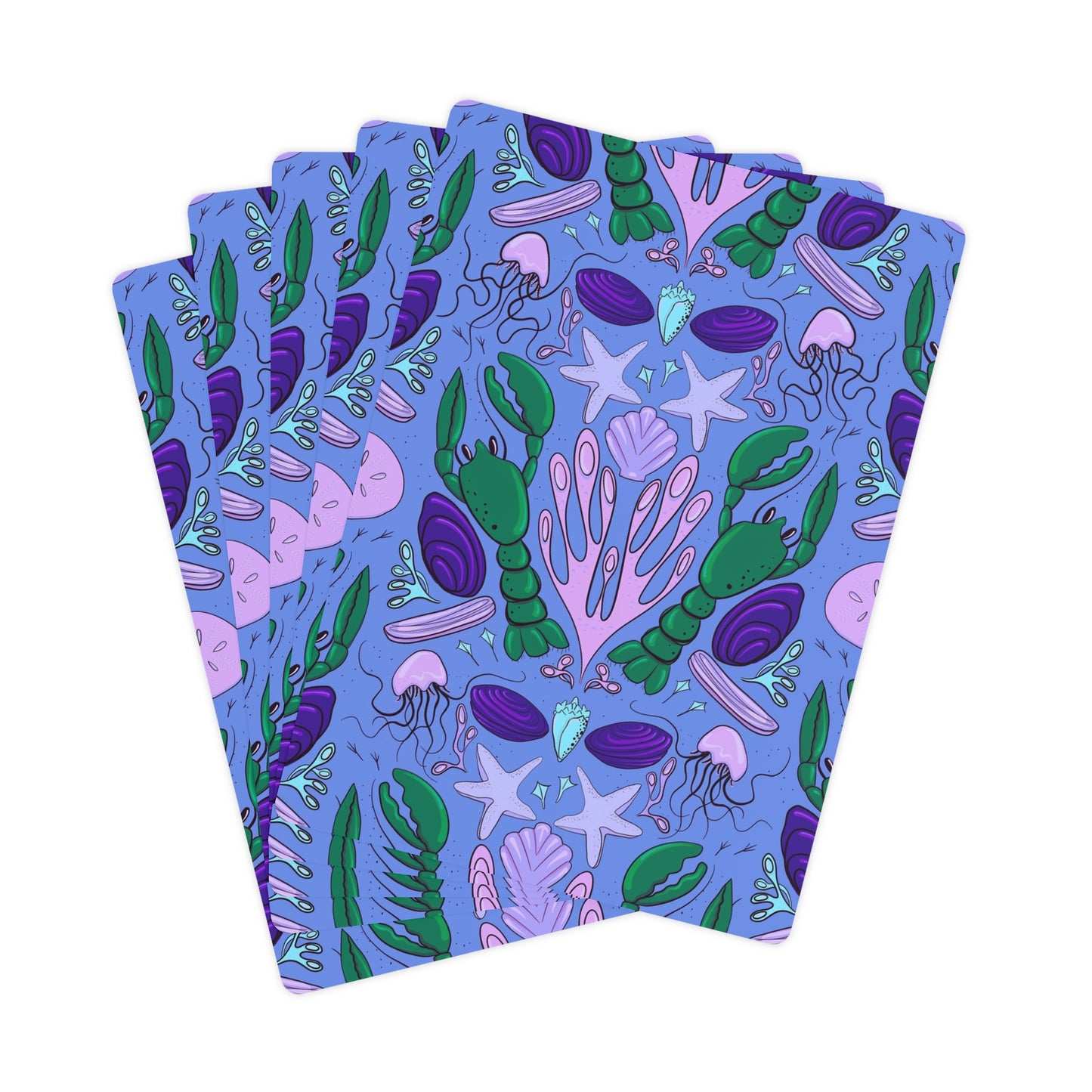 Beach Treasures Poker Cards