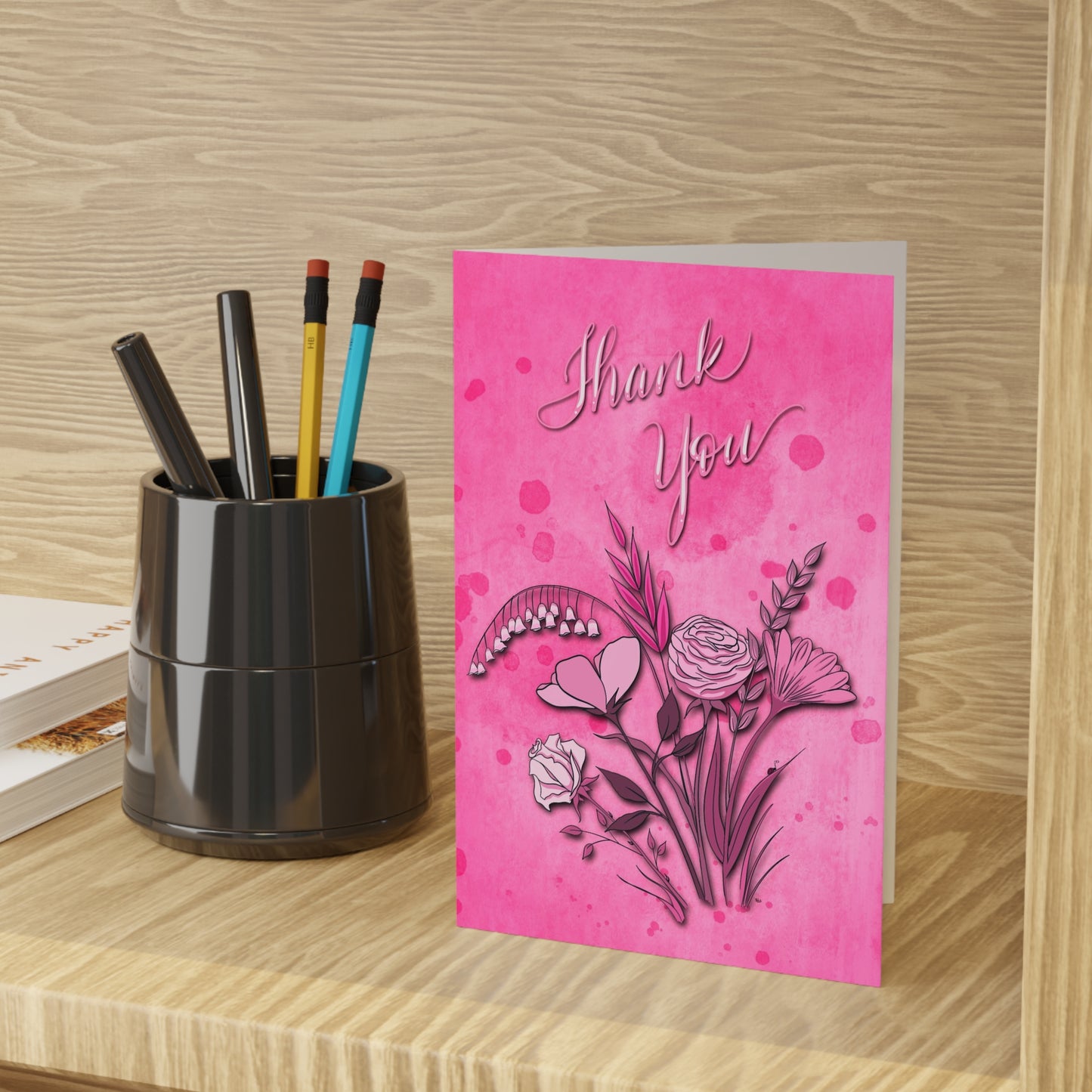 Thank You Bouquet Greeting Cards (1 or 10-pcs)