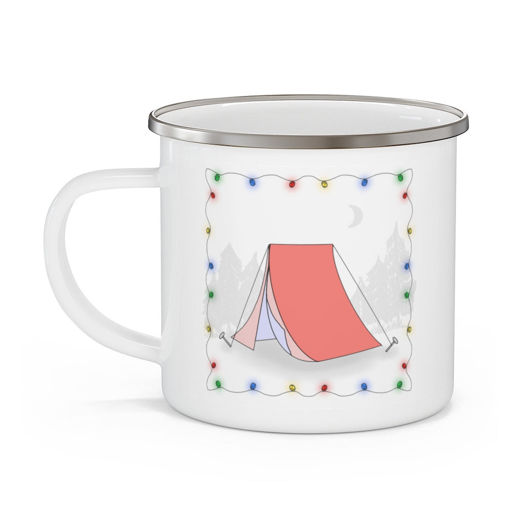 Enamel Camping Mug - Tent