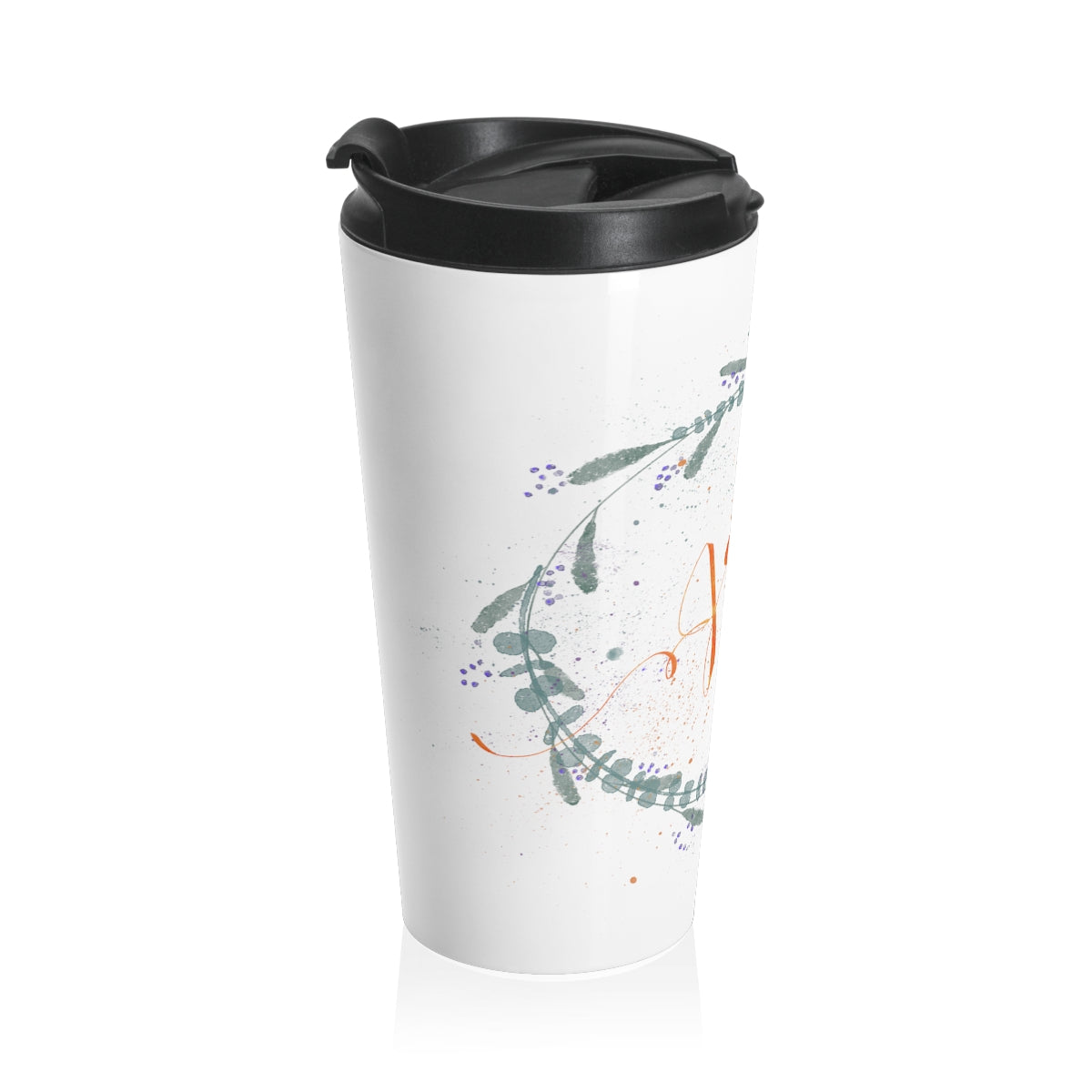 Joy Wreath - Stainless Steel Travel Mug