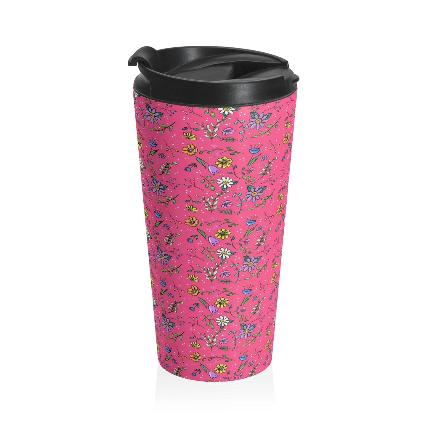 Spring Toss Rose - Stainless Steel Travel Mug