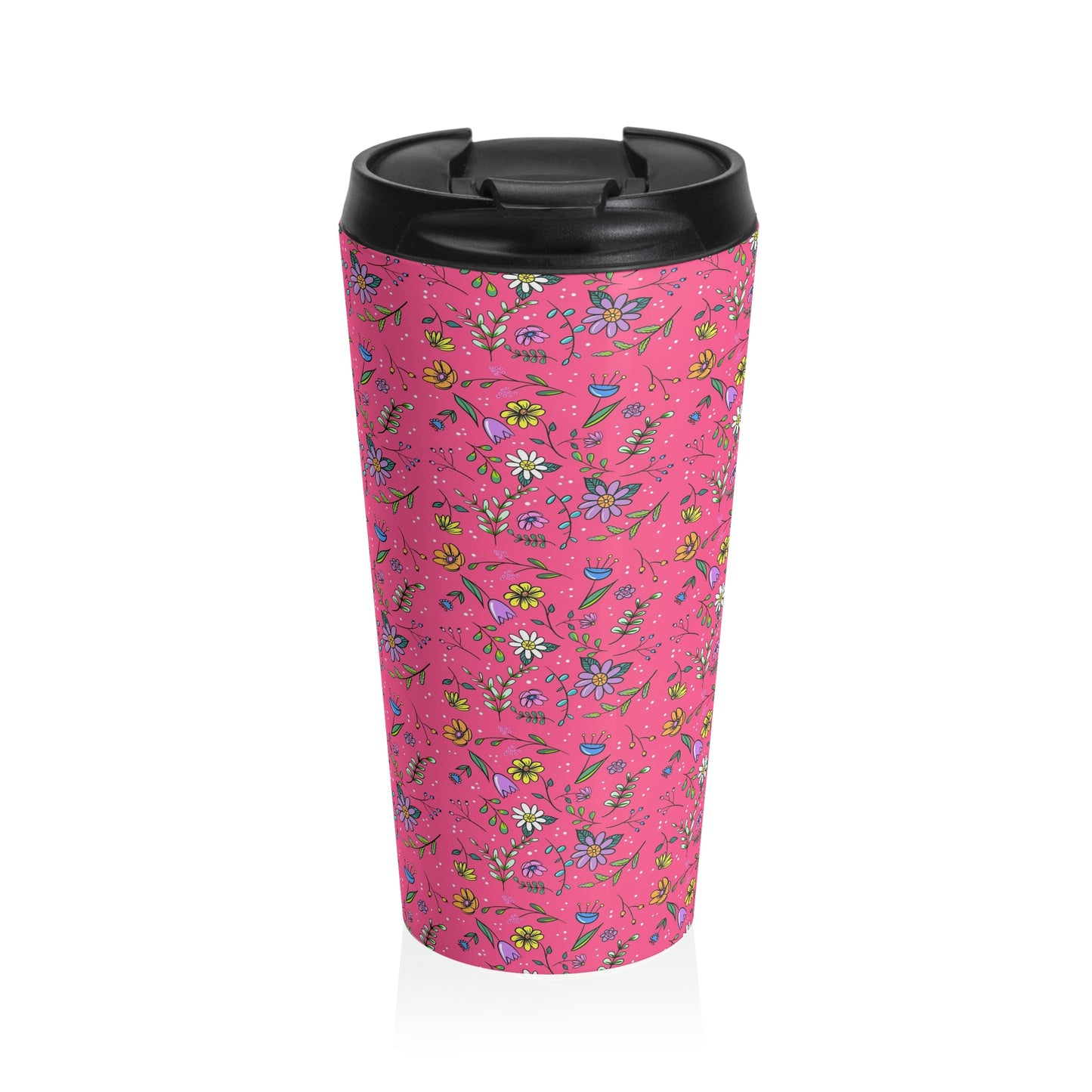 Spring Toss Rose - Stainless Steel Travel Mug