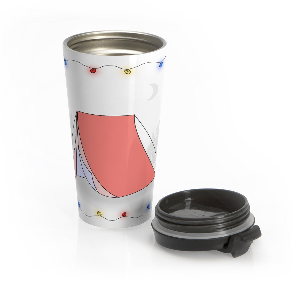 The Camper Collection - Tent - Stainless Steel Travel Mug.