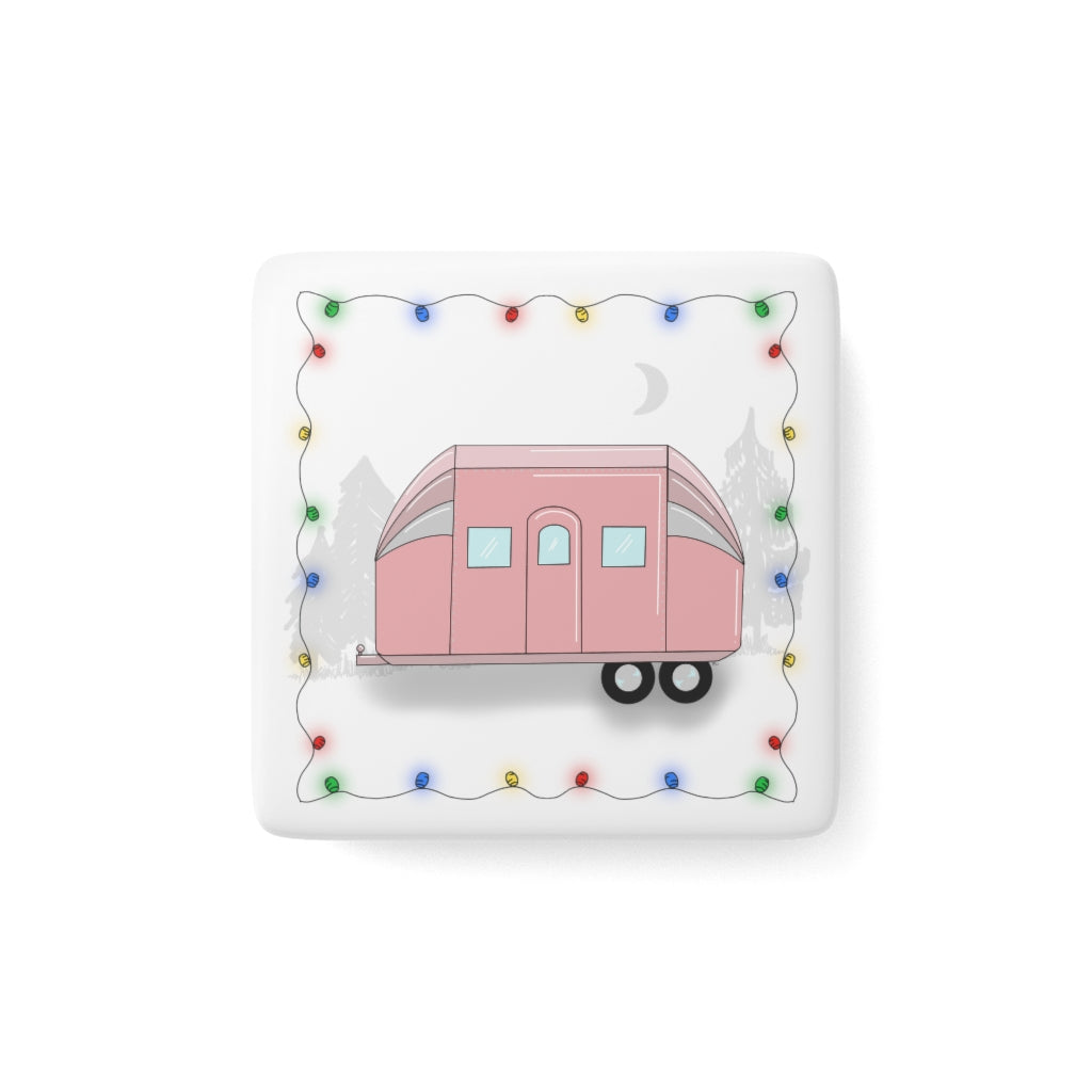 The Camper Collection - Airstream - Porcelain Magnet, Square