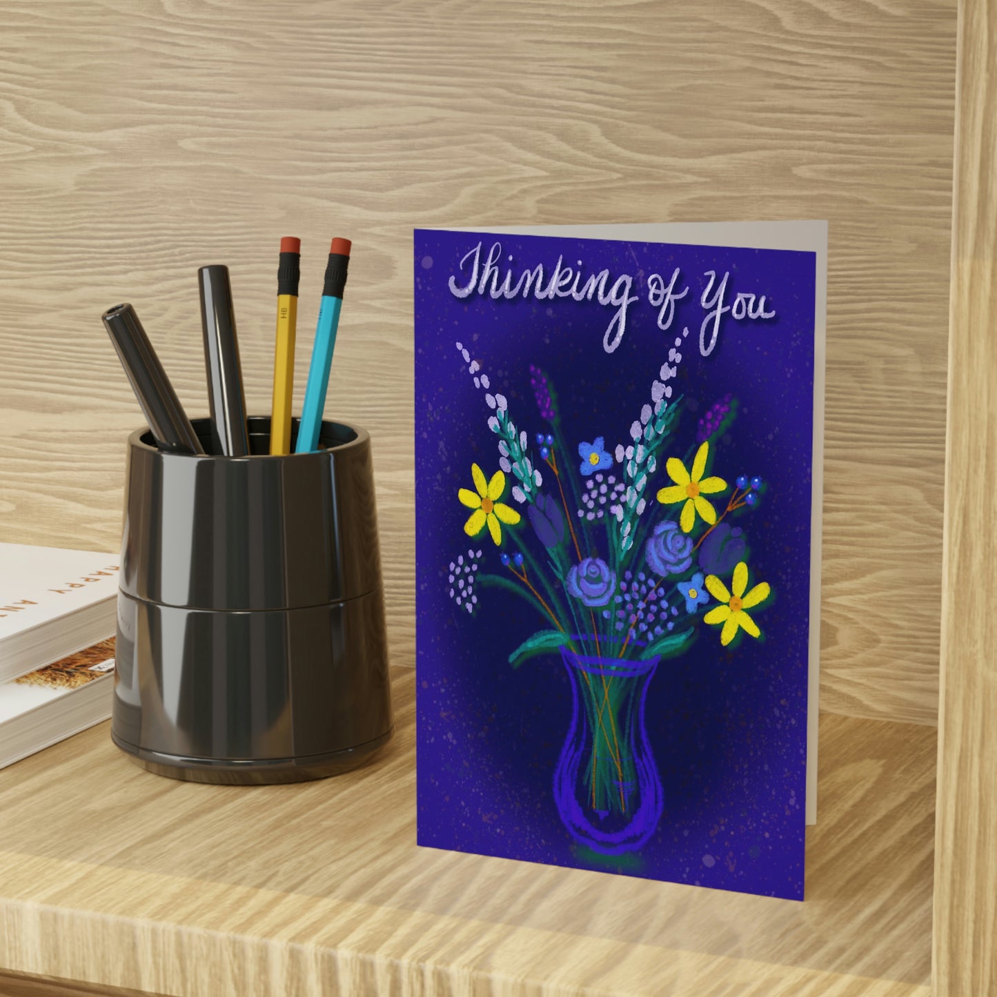 Thinking of You Bouquet Greeting Cards (1 or 10-pcs)