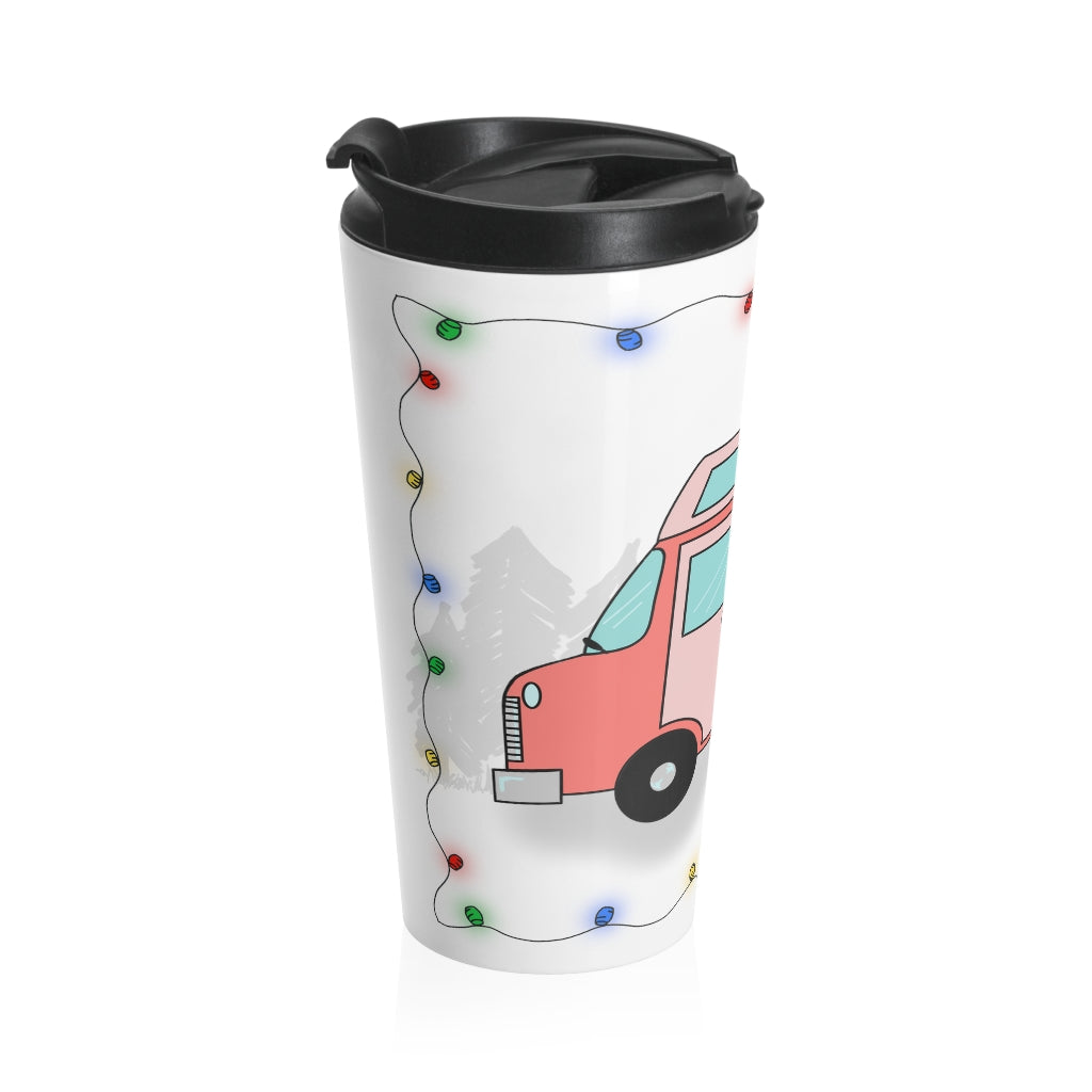 The Camper Collection - Van - Stainless Steel Travel Mug.