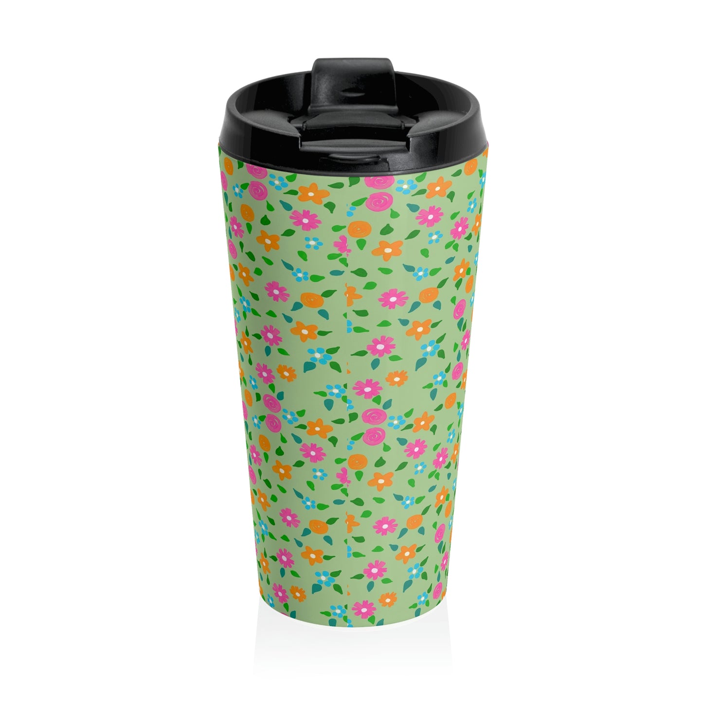 Spring in Your Step Green - Stainless Steel Travel Mug