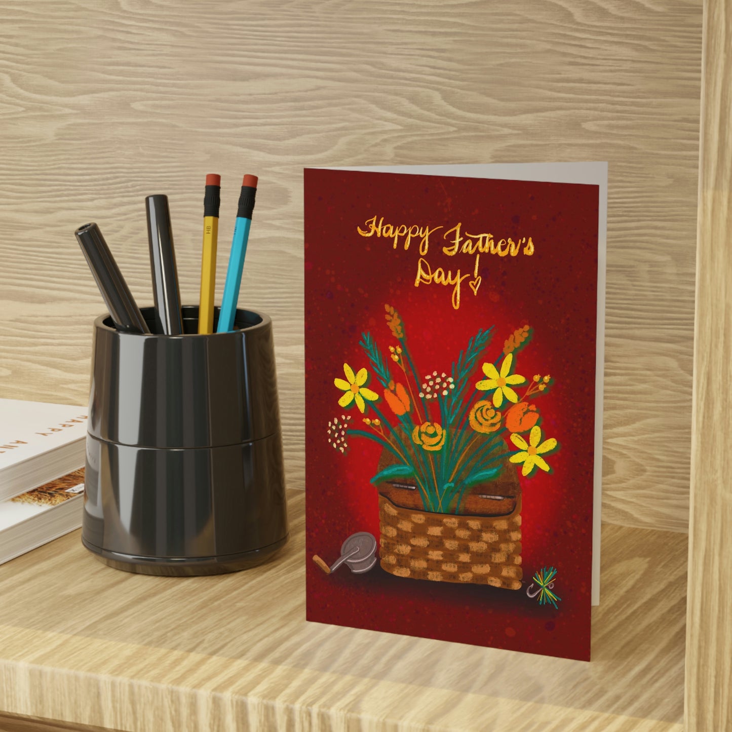 Happy Father’s Day Bouquet Greeting Cards (1 or 10-pcs)