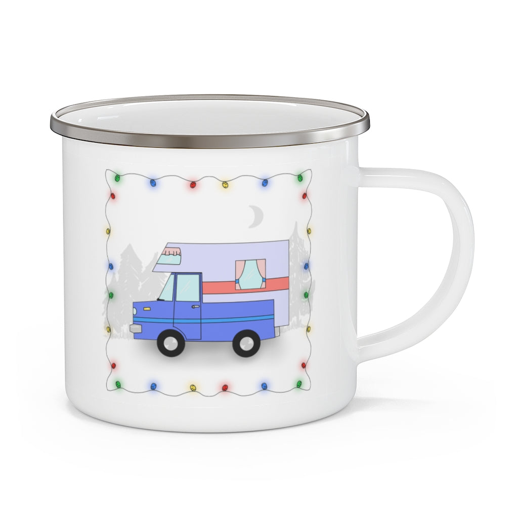 Enamel Camping Mug - Camper Truck