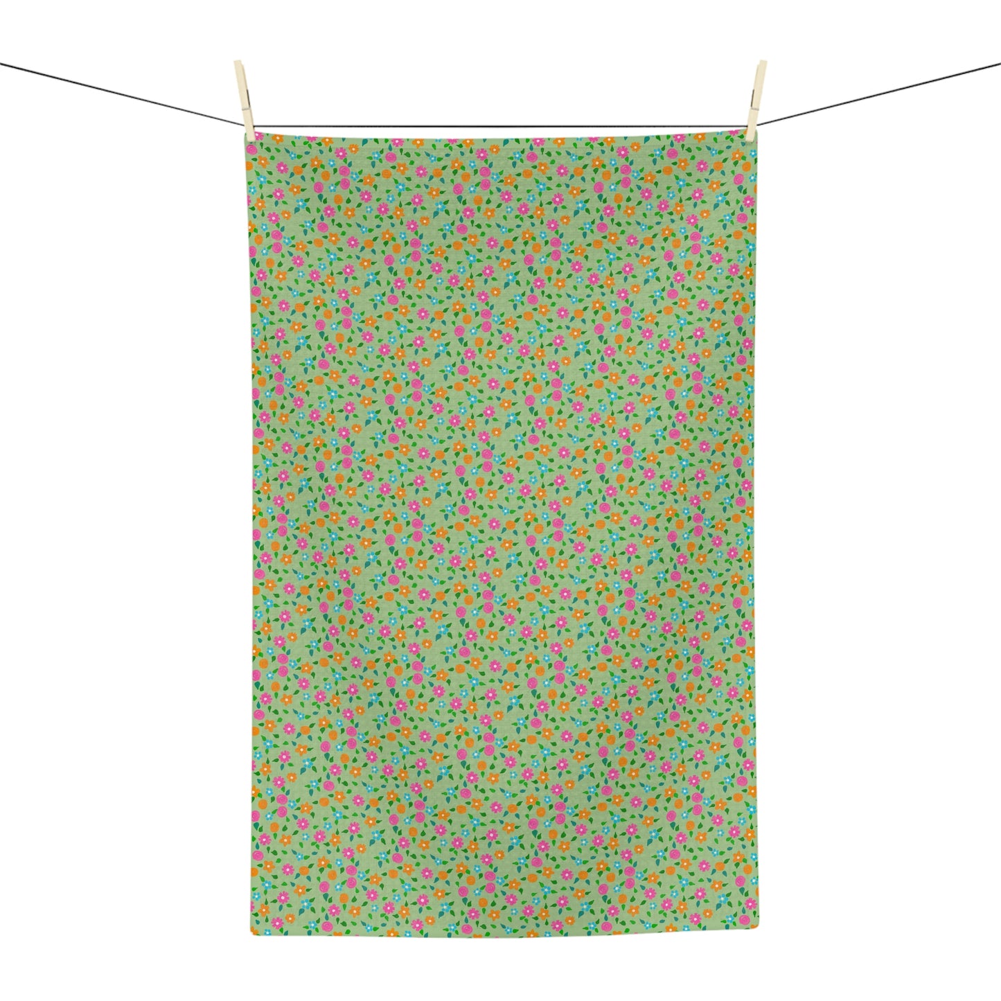 Spring in Your Step Green - Soft Tea Towel