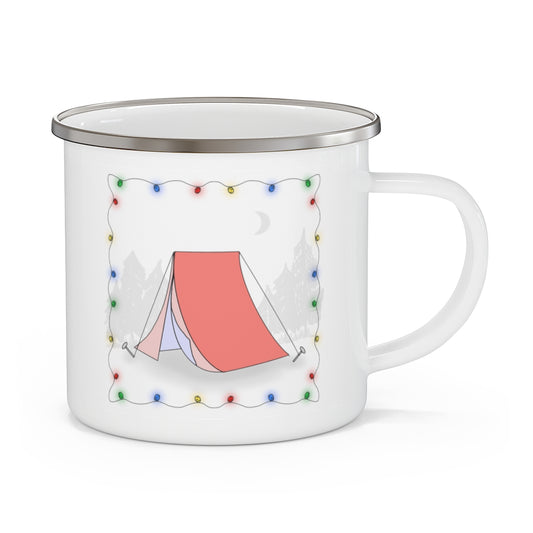 Enamel Camping Mug - Tent