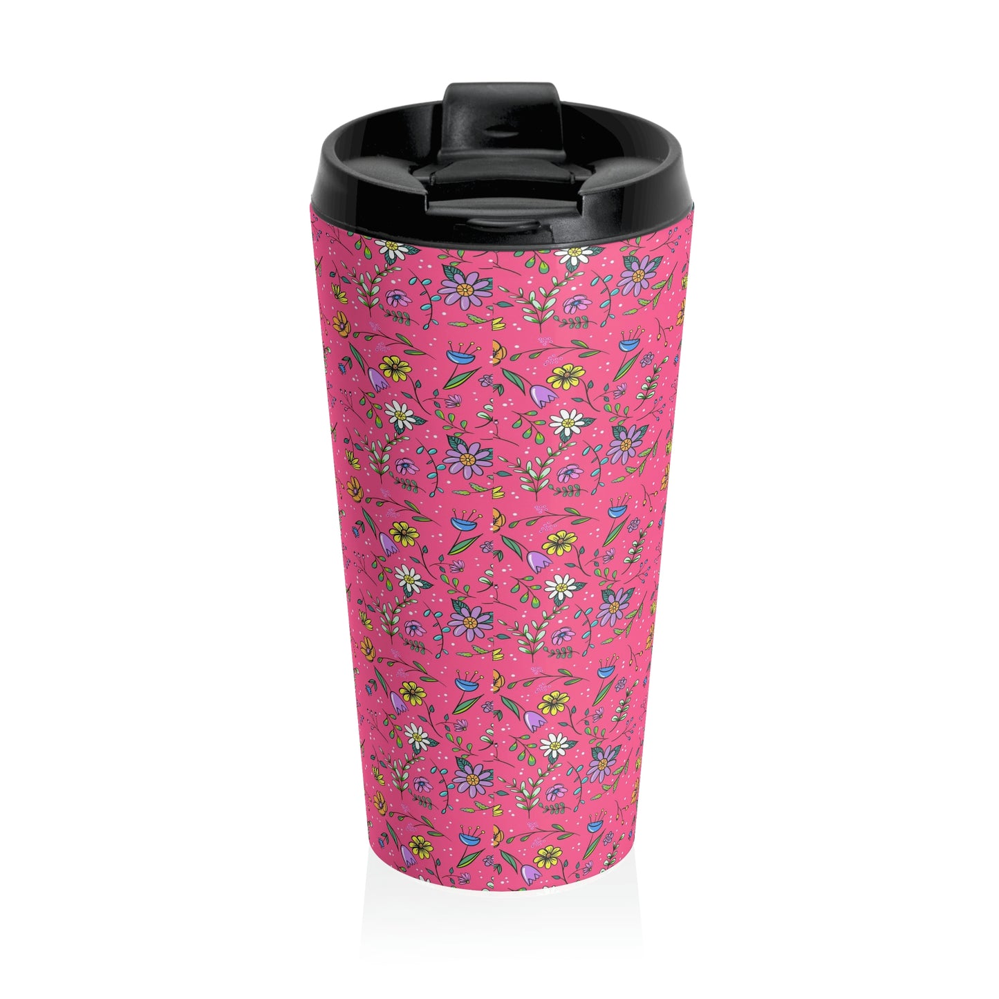 Spring Toss Rose - Stainless Steel Travel Mug