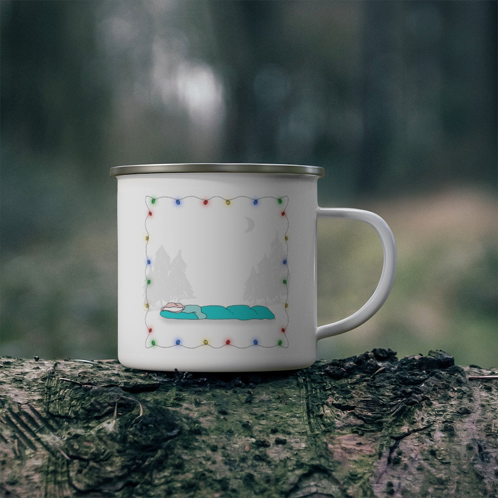 Enamel Camping Mug - Sleeping Bag