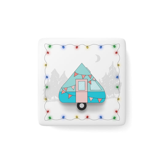 The Camper Collection - A-Frame - Porcelain Magnet, Square