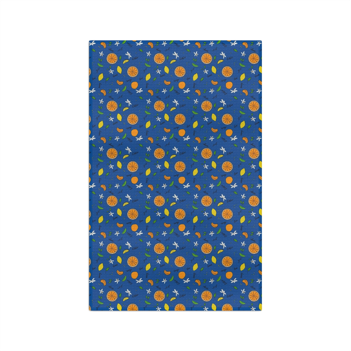 Citrus Splash Aqua Blue Soft Tea Towel