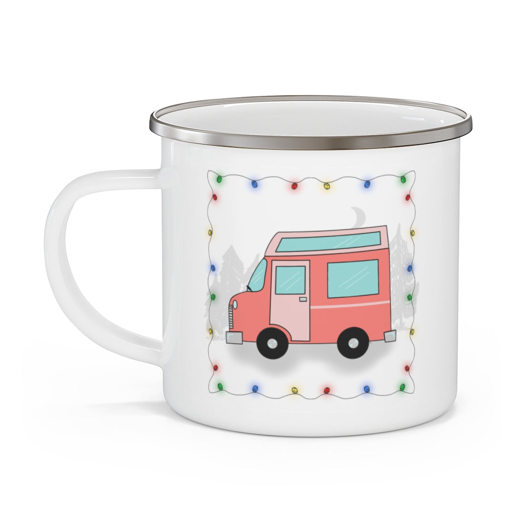 Enamel Camping Mug - Camper Van