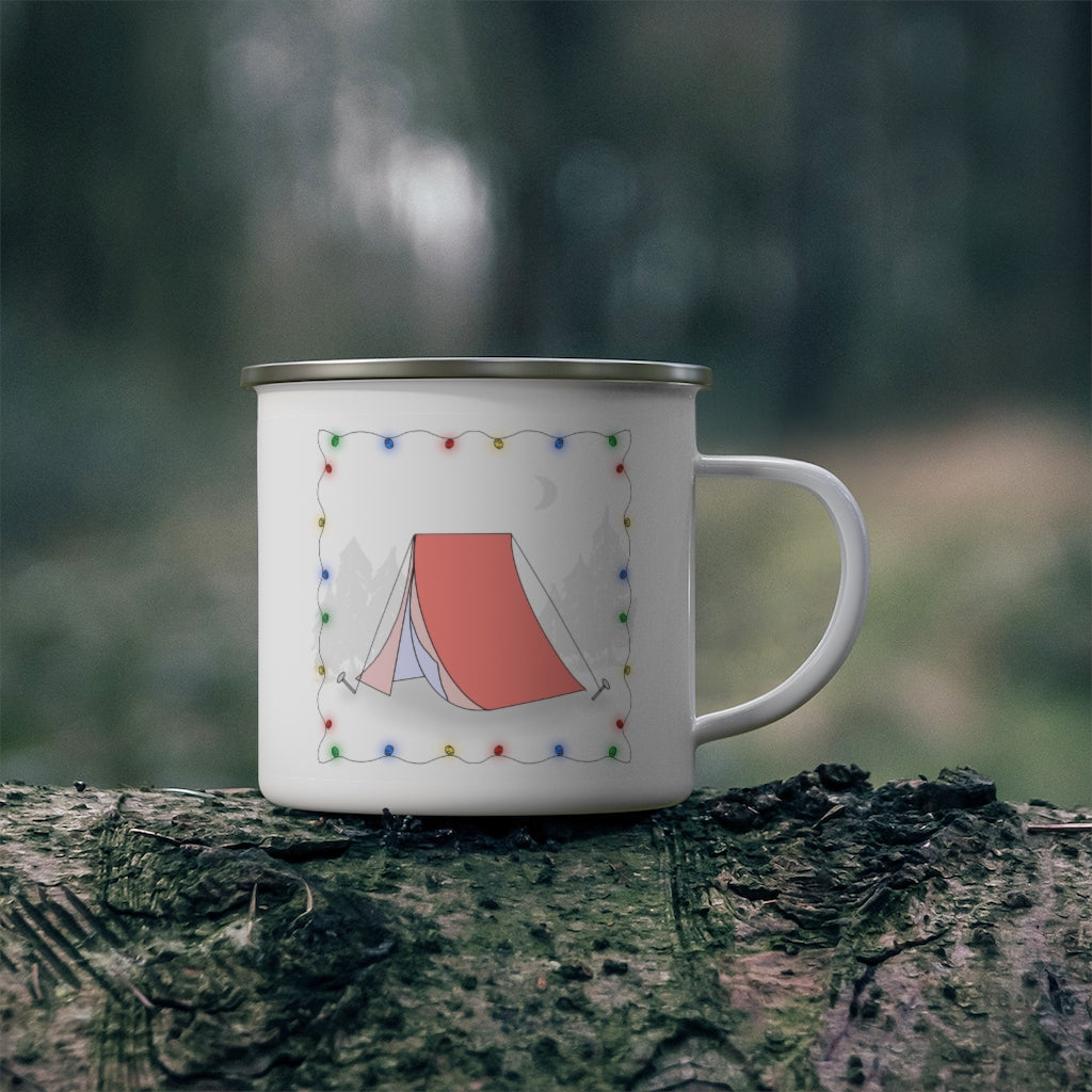 Enamel Camping Mug - Tent