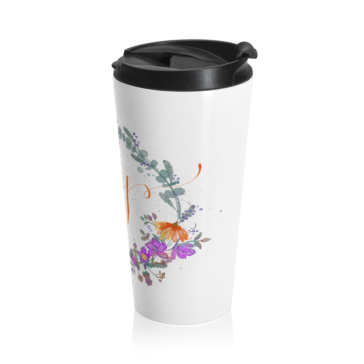 Joy Wreath - Stainless Steel Travel Mug