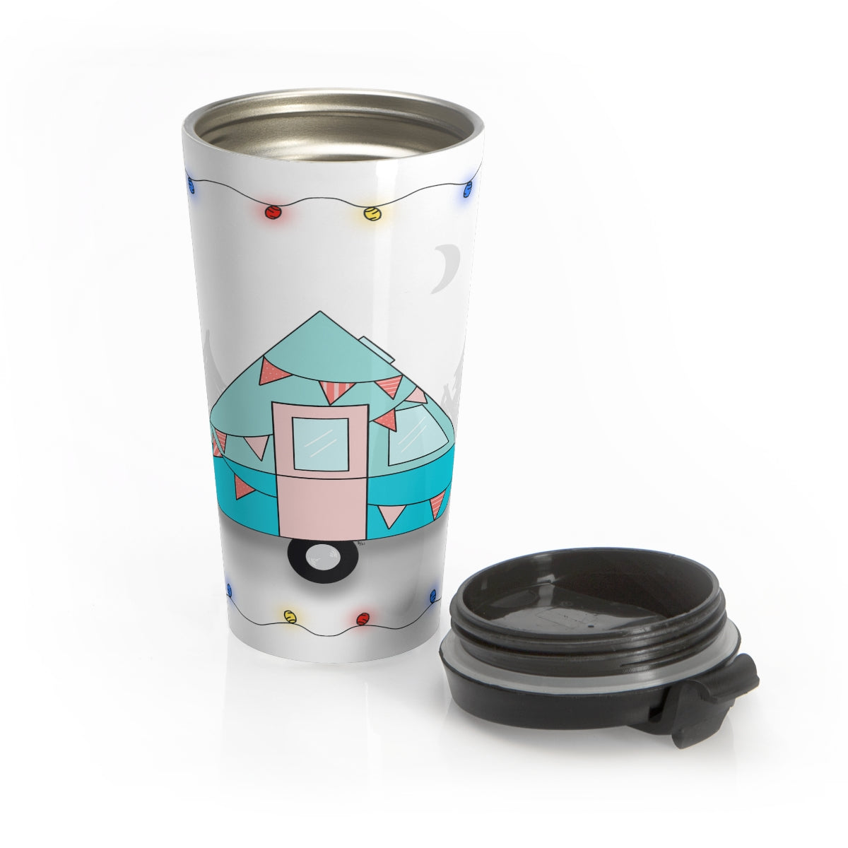 The Camper Collection - A-Frame - Stainless Steel Travel Mug