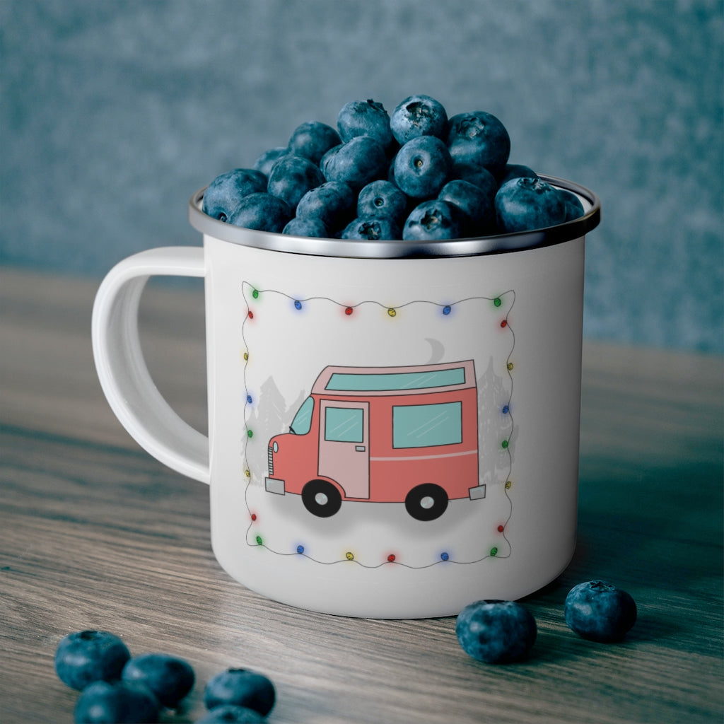 Enamel Camping Mug - Camper Van