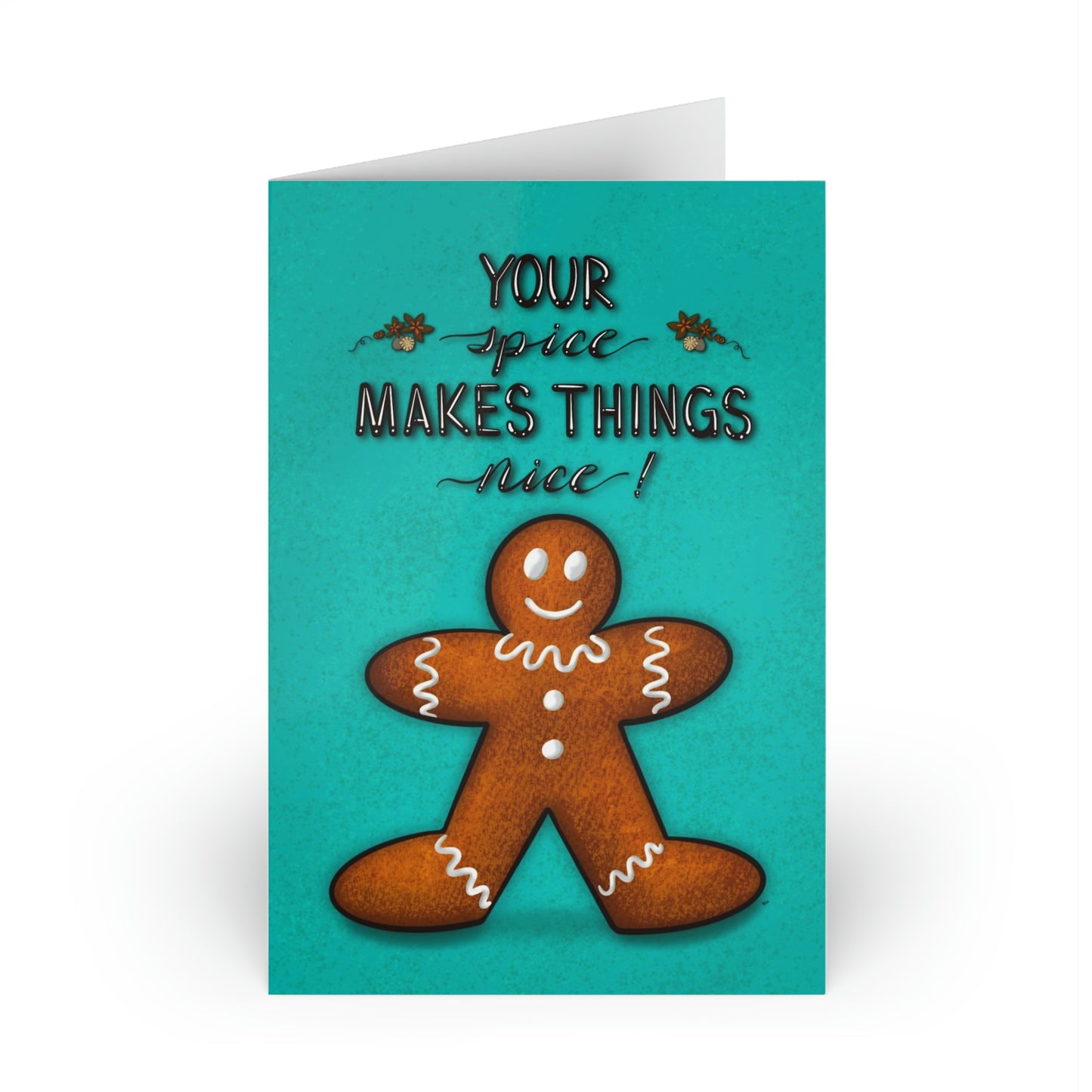 Gingerbread - Greeting Cards (1 or 10-pcs)