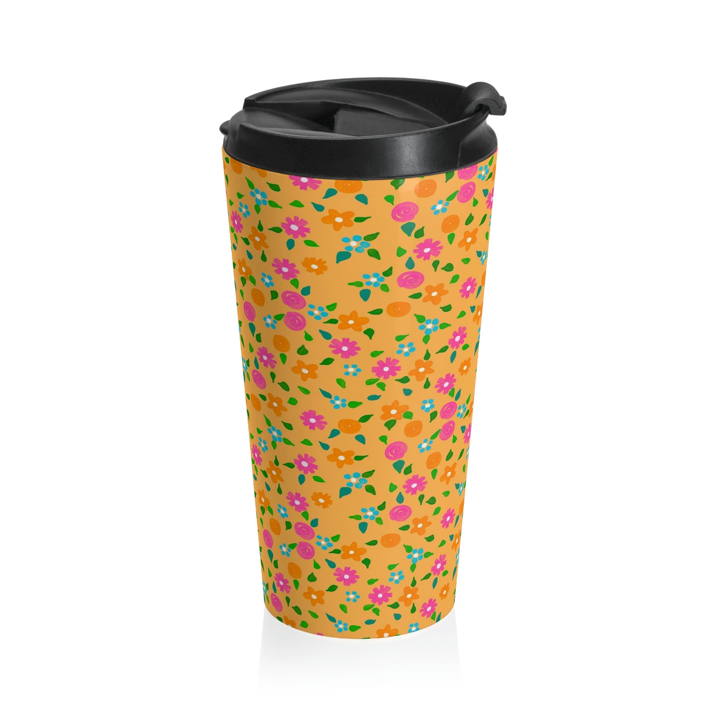 Spring in Your Step Peach - Stainless Steel Travel Mug