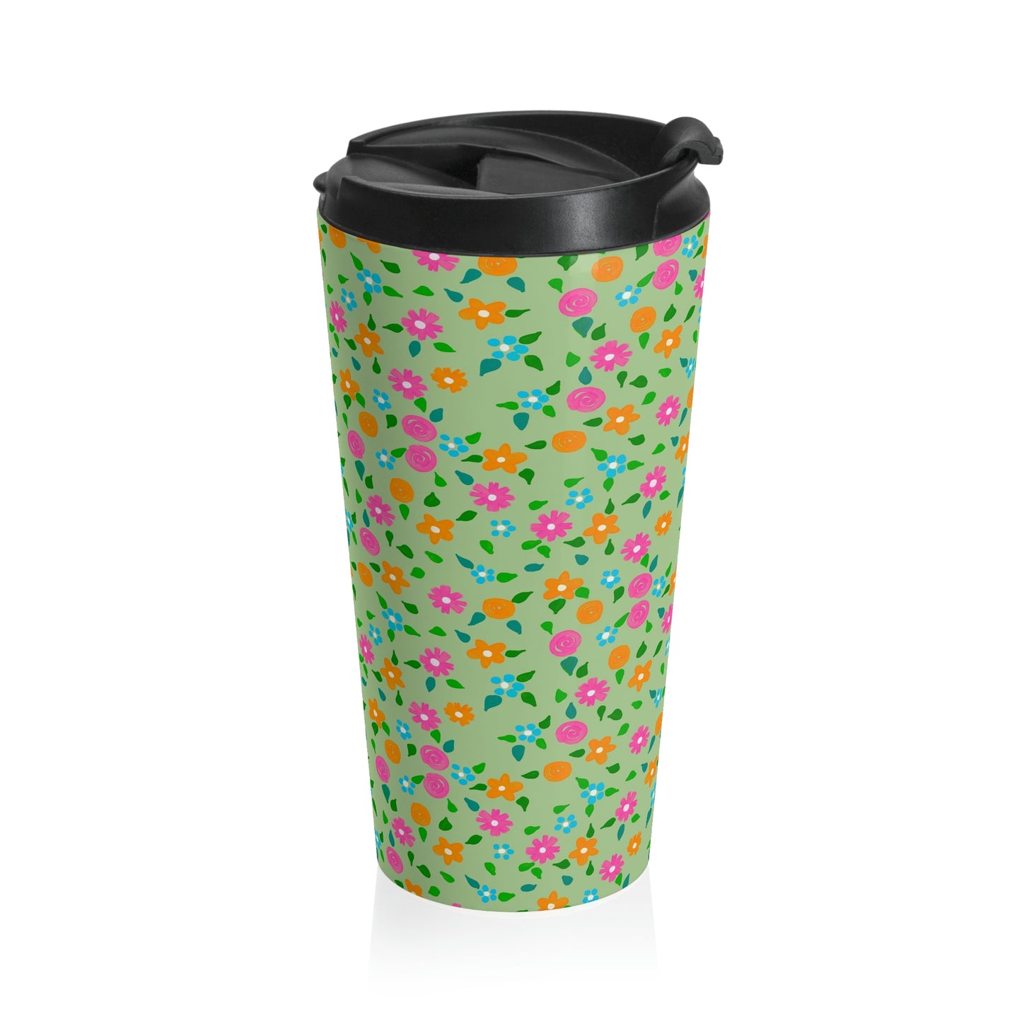 Spring in Your Step Green - Stainless Steel Travel Mug