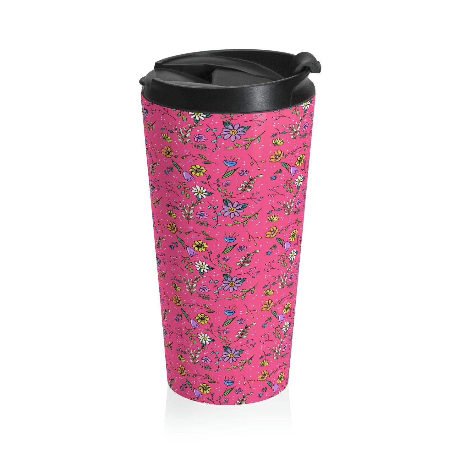 Spring Toss Rose - Stainless Steel Travel Mug