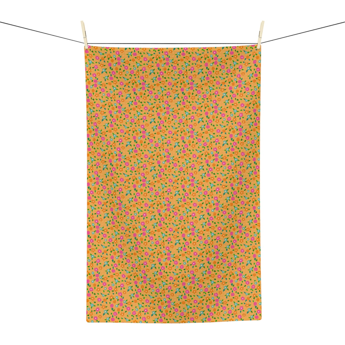 Spring in Your Step Peach - Soft Tea Towel