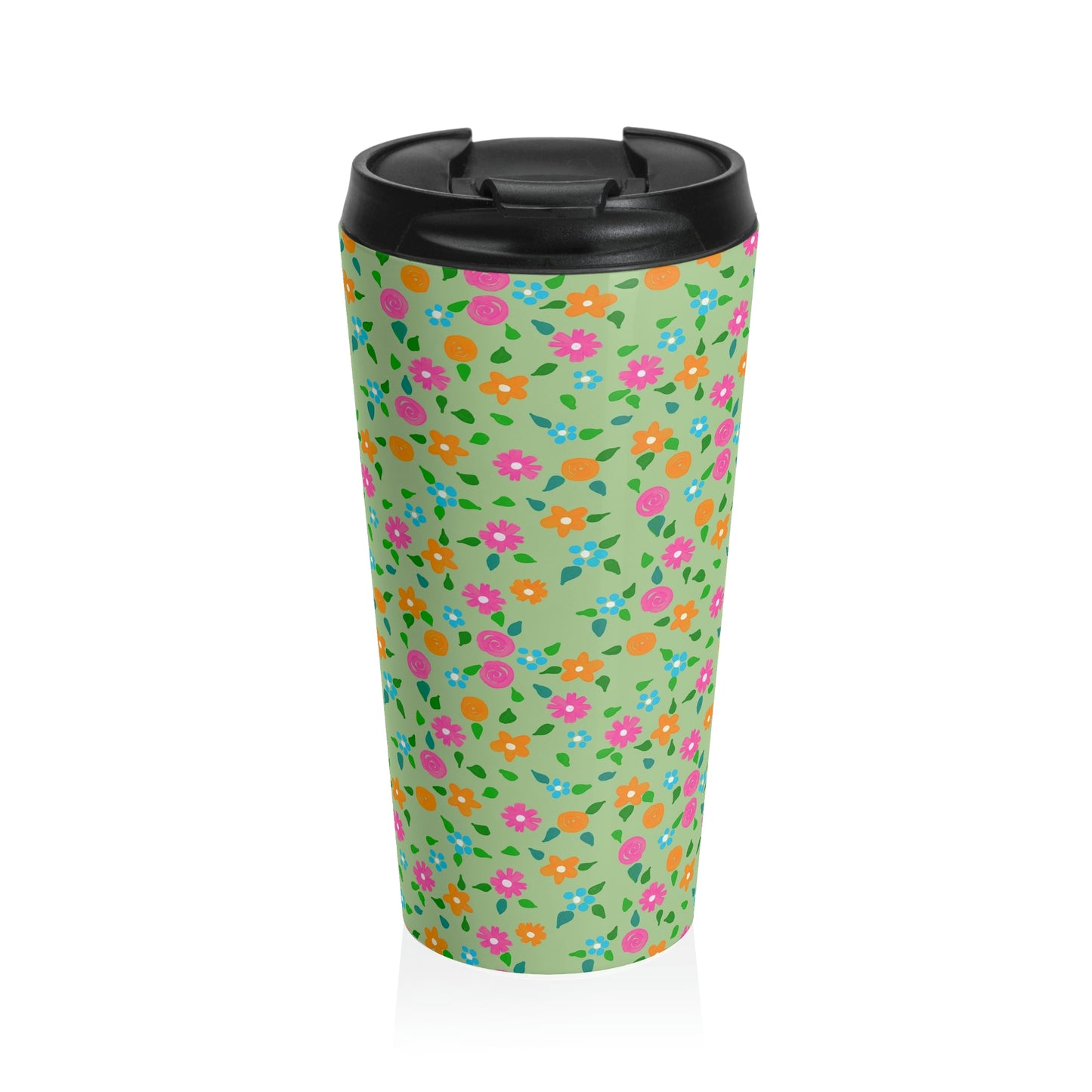 Spring in Your Step Green - Stainless Steel Travel Mug