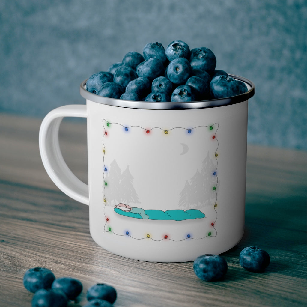 Enamel Camping Mug - Sleeping Bag