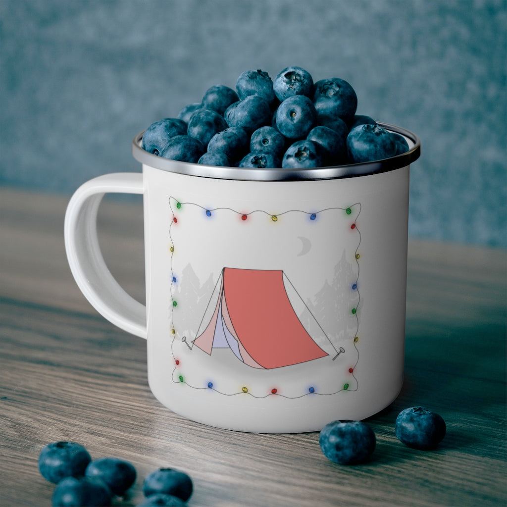 Enamel Camping Mug - Tent