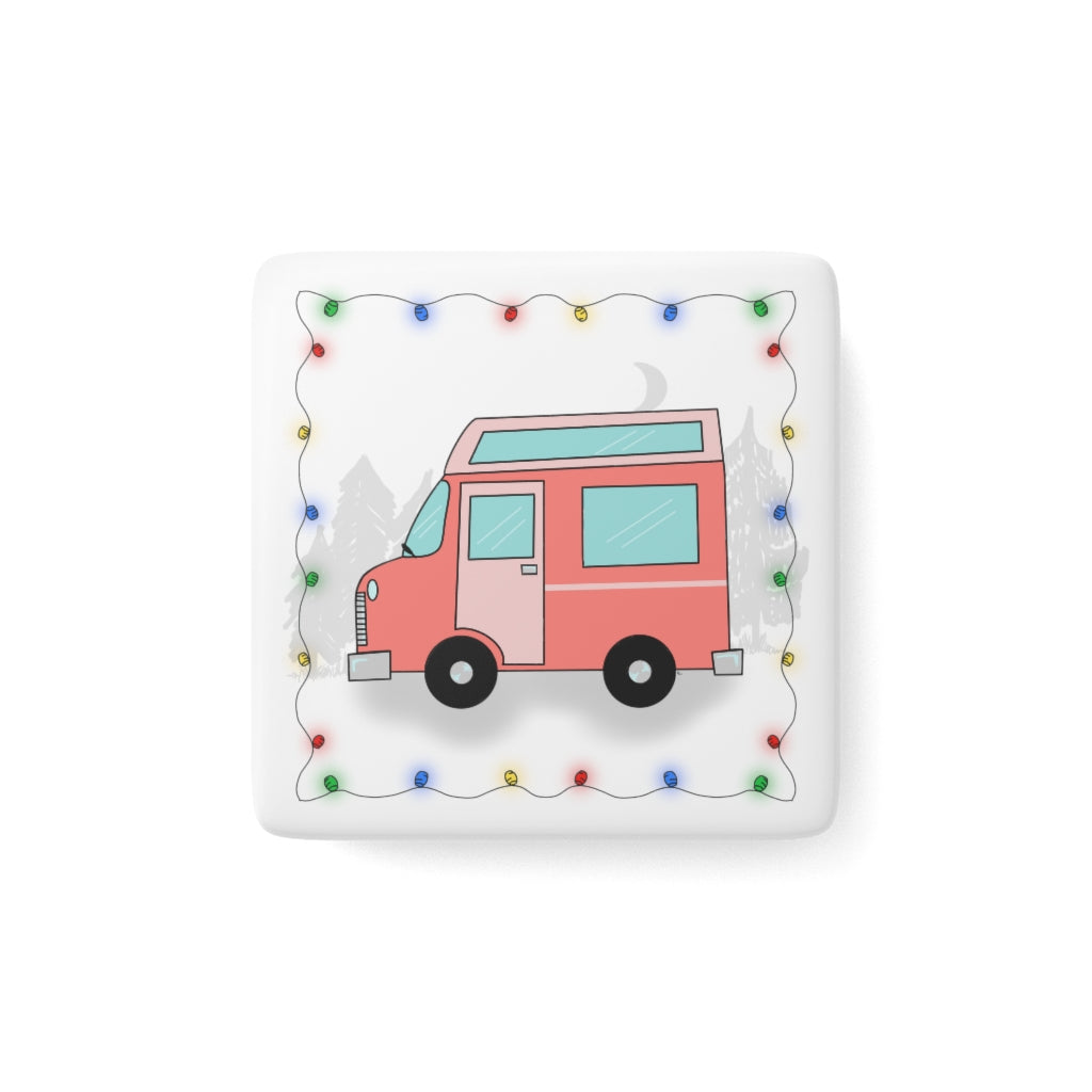 Copy of The Camper Collection - Tent - Porcelain Magnet, Square