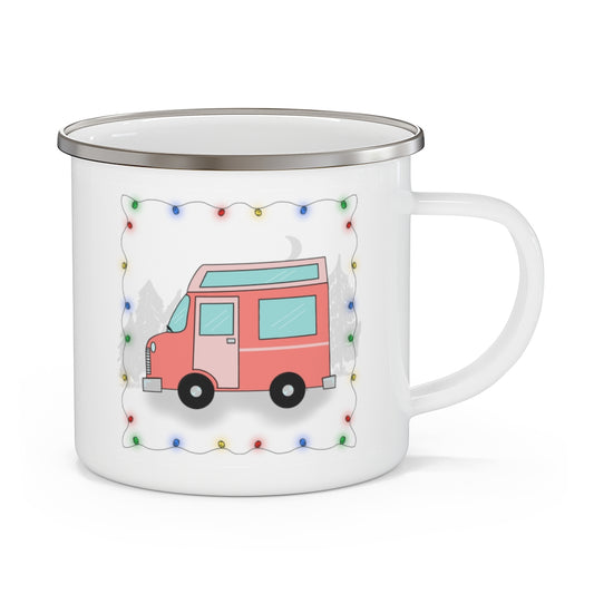 Enamel Camping Mug - Camper Van