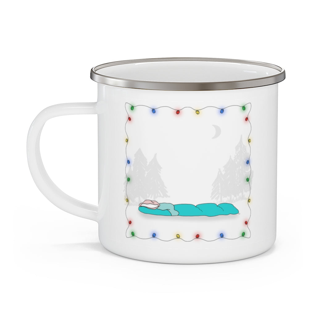 Enamel Camping Mug - Sleeping Bag