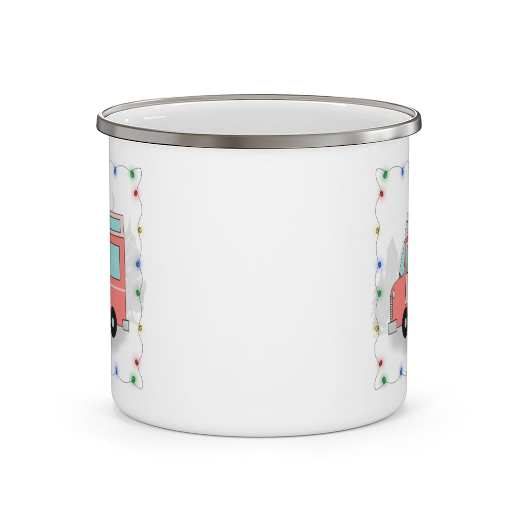 Enamel Camping Mug - Camper Van