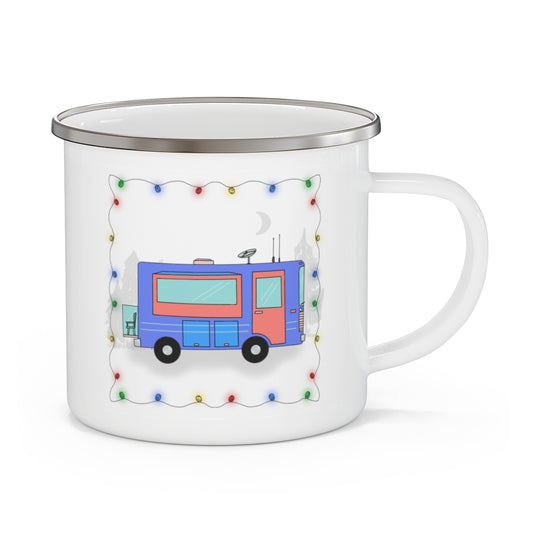 Enamel Camping Mug - Motorbus