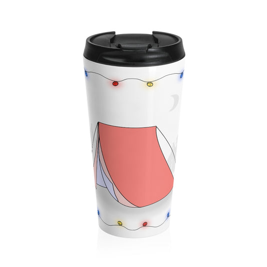 The Camper Collection - Tent - Stainless Steel Travel Mug.