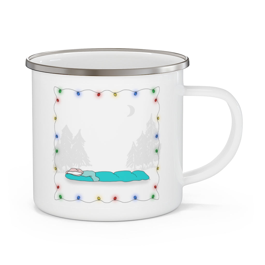 Enamel Camping Mug - Sleeping Bag